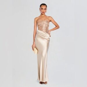 $1000 NWT RETROFETE ALEXANDRA EMBELLISHED DRESS SIZE S